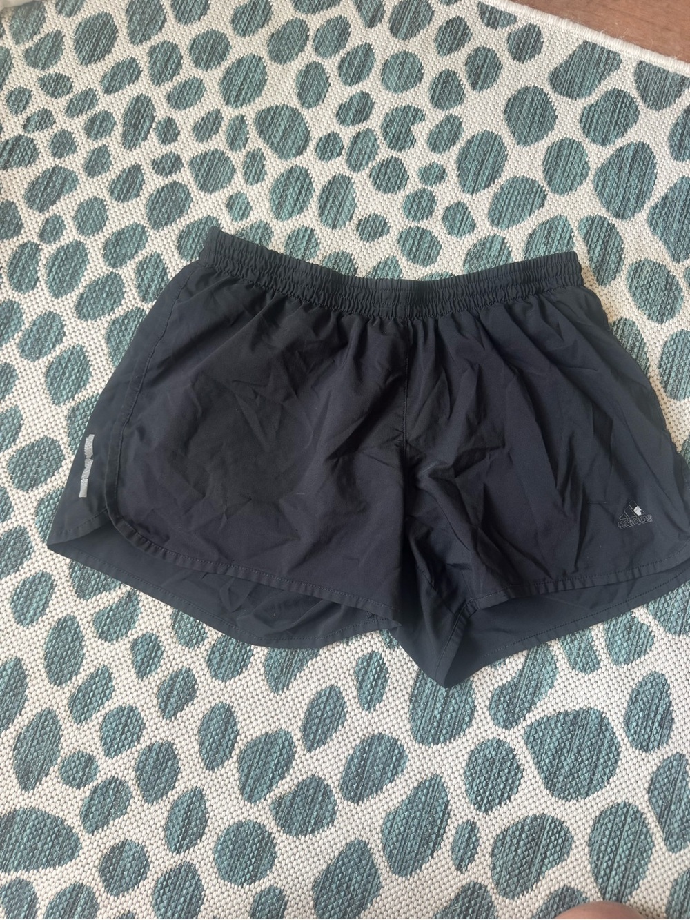 adidas Black Women's Athletic Shorts with Reflective Details